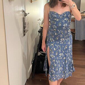 Reformation Juliette Dress - Blue Floral